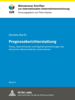 cover image of Prognoseberichterstattung